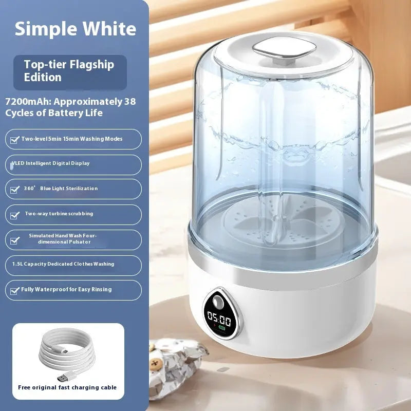 Portable Household Charging Automatic Mini Washing Machine findyfy