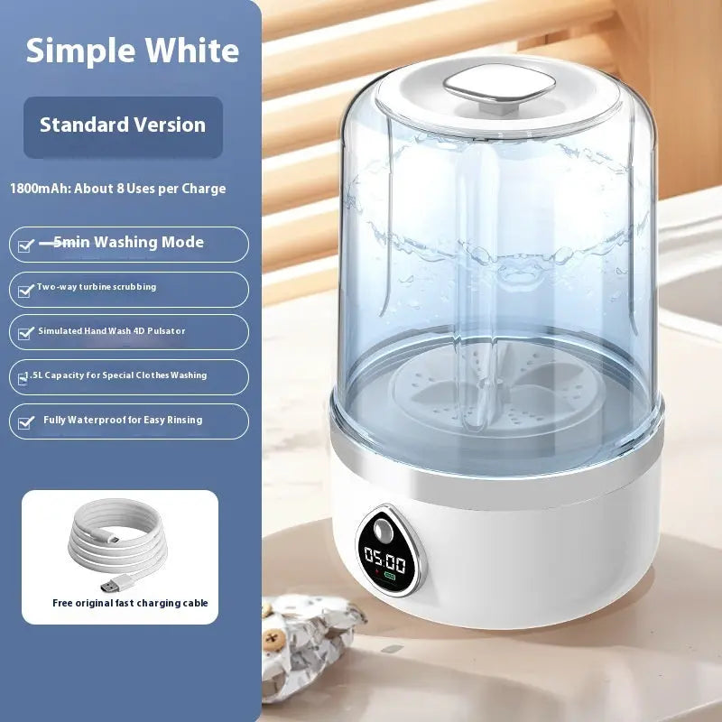 Portable Household Charging Automatic Mini Washing Machine findyfy